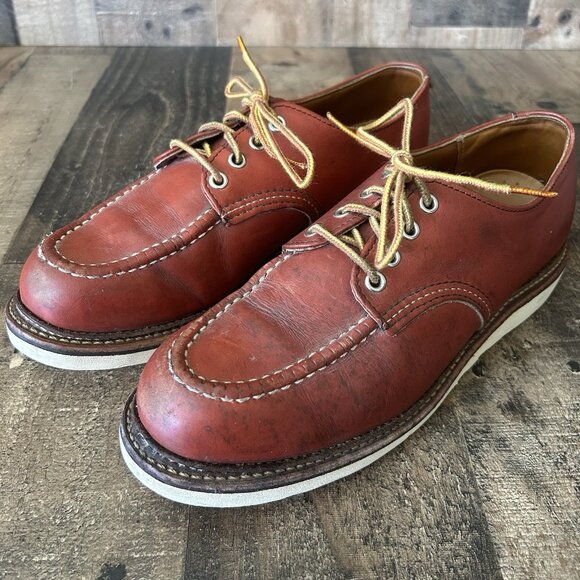 Red Wing 8103 Oro Russet Moc Toe Leather Work Boots Mens 9 D - Picture 10 of 12